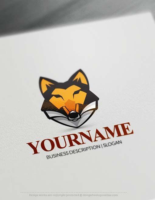 Black and Blue Wolf Logo - Free Logo Maker Wolf Head Logo Creator. Branding a