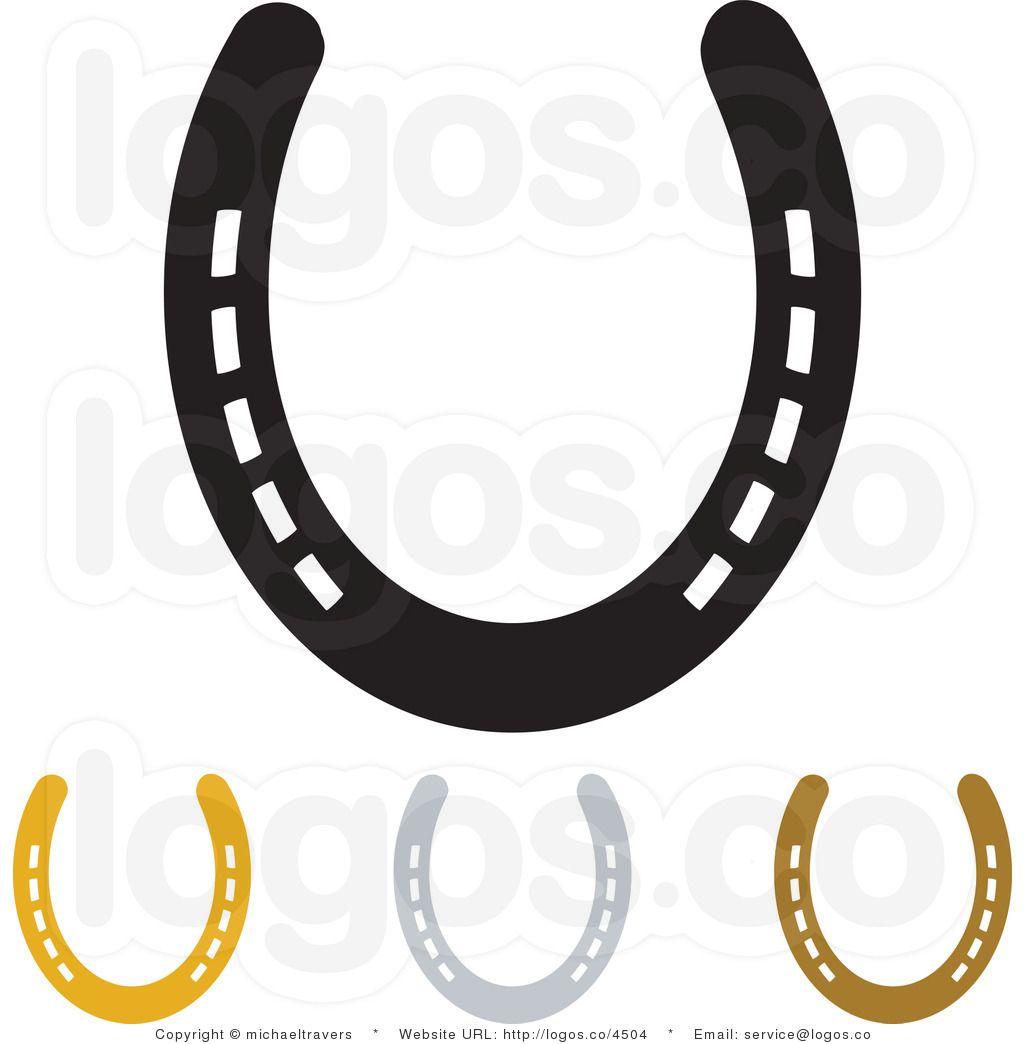 Black Horseshoe Logo - Horseshoe Clipart Black And White Clipart Image