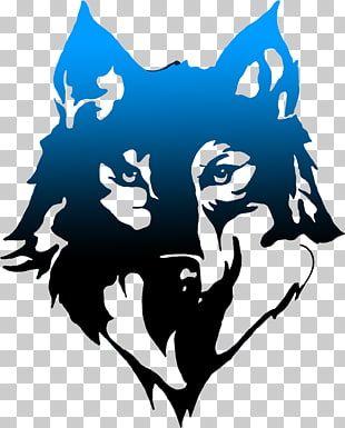 Black and Blue Wolf Logo - Wolf PNG clipart for free download