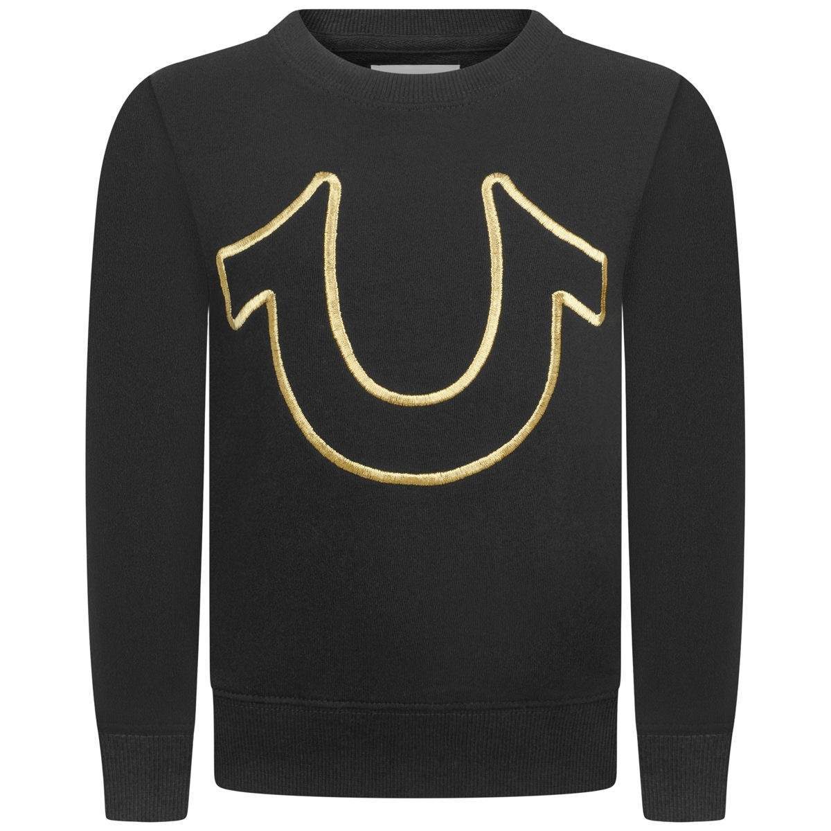 Black Horseshoe Logo - True Religion Black Horseshoe Sweater
