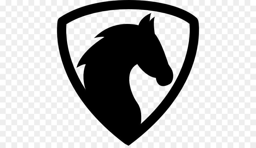 Black Horseshoe Logo - Thoroughbred Stallion Black Horseshoe shield png download