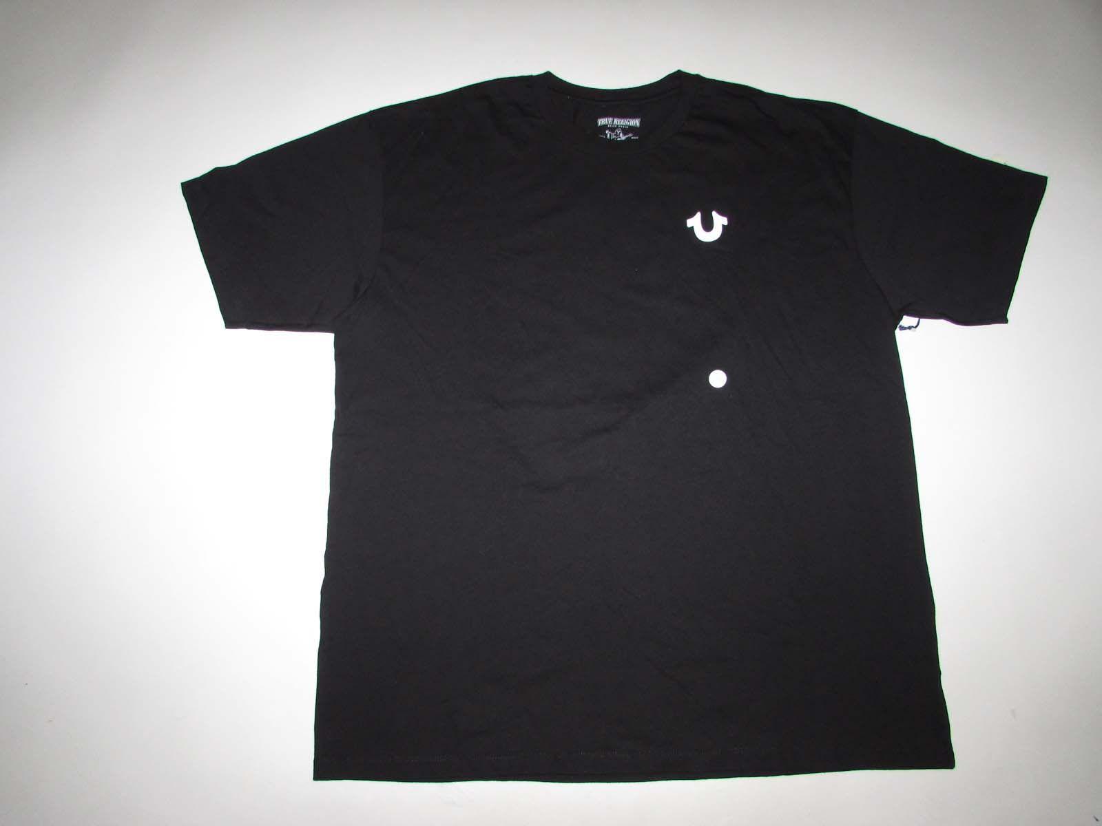 Black Horseshoe Logo - True Religion Mens Classic Horseshoe Logo Crewneck T-Shirt XXL NWT ...
