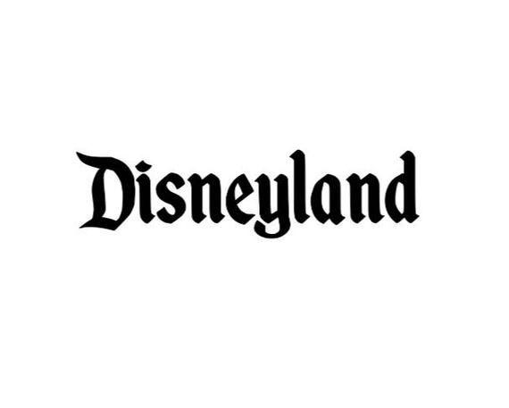 Disneyland Logo - Disneyland Logo Disney Inspired Computer or iPad Tablet black | Etsy