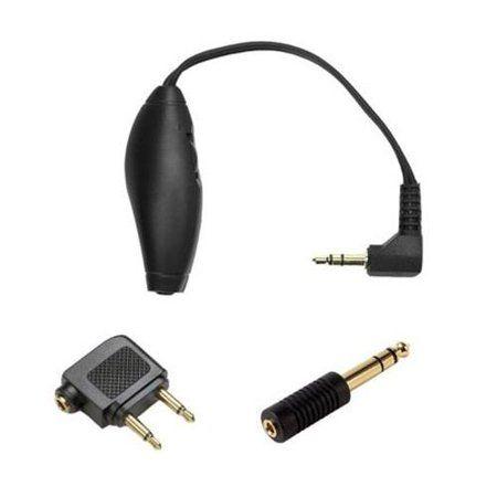 Black Prong Airline Logo - Shure EAADPT-KIT Headphone Adapter and Volume Control Kit, with ...