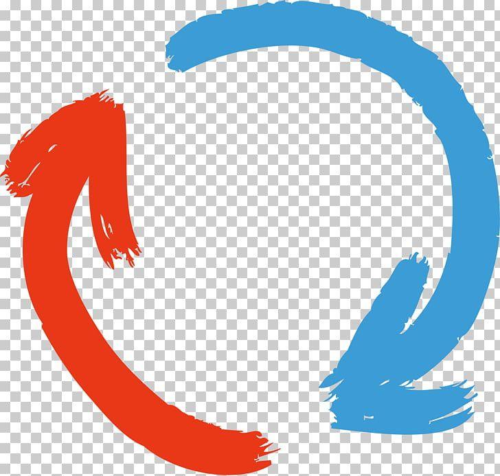 Red and Blue Circle Arrow Logo - Arrow Euclidean , arrows, red and blue circle arrow art illustration ...