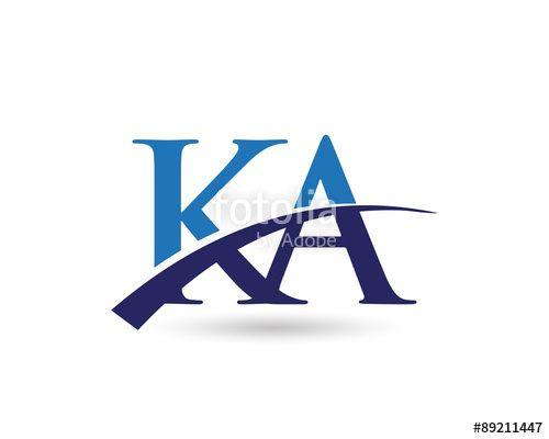 Ka Logo - KA Logo Letter Swoosh