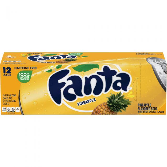 Fanta Pineapple Logo - Fanta Pineapple 12OZ (355ml) Case of 12 - Lucky Dip Ltd