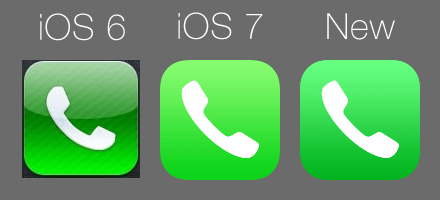 iPhone Phone App Logo - Touching Up Apple's iOS 7 Icon Set. The Happy Mac Blog