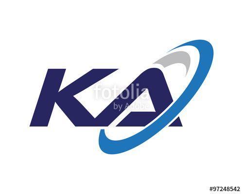 Ka Logo - KA Swoosh Letter Auto Logo