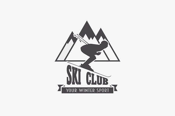 Element Hotel Logo - Ski club and snowboarding logo Templates Ski club and snowboarding