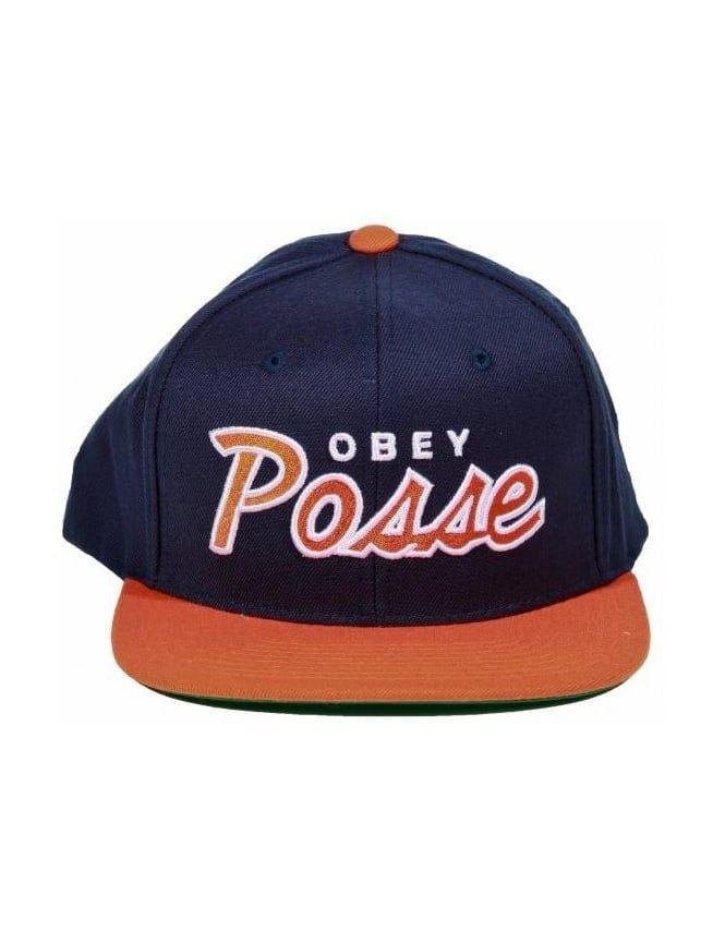 Obey Orange Logo - Obey Clothing Obey Posse Snapback - Navy/Orange - Obey Clothing from ...