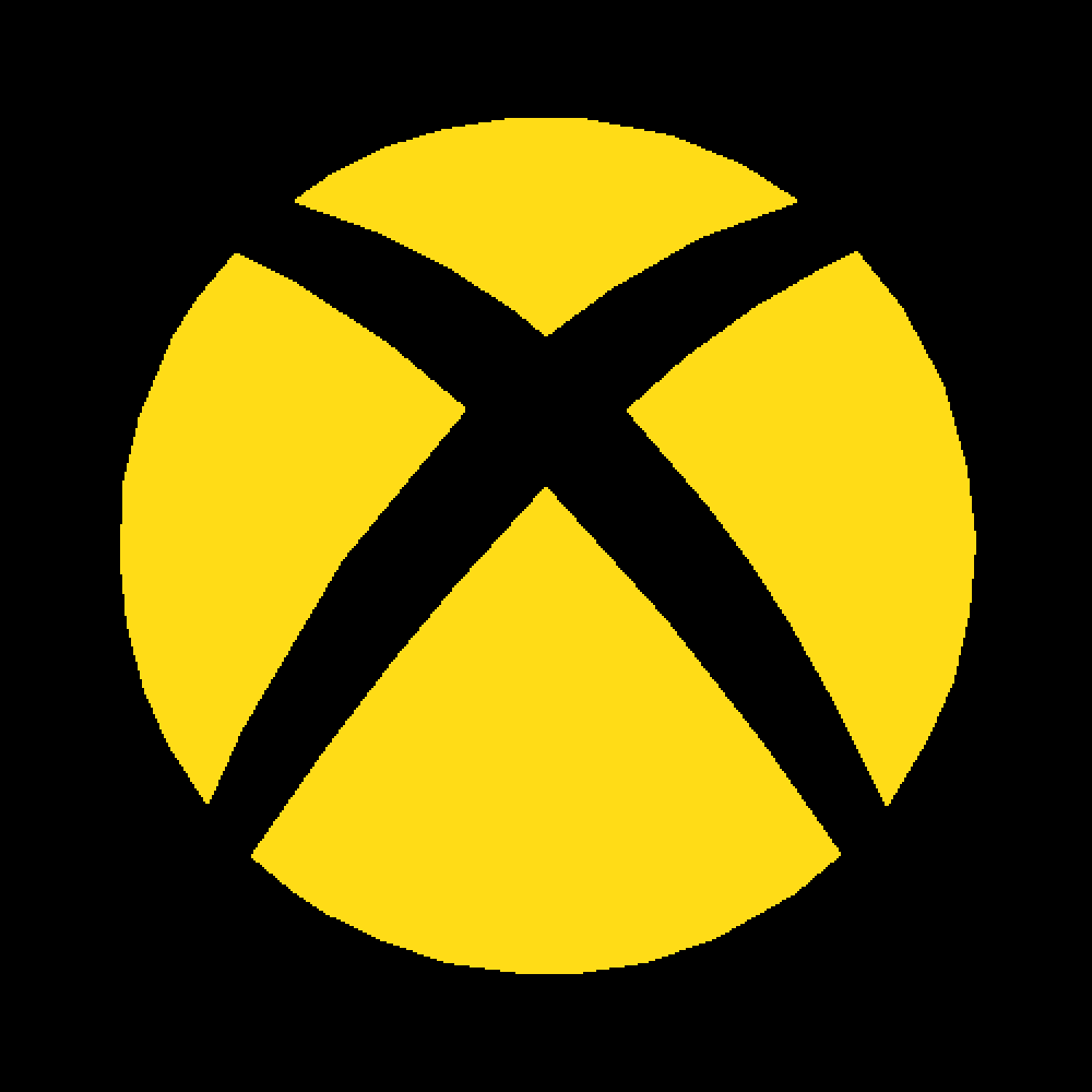Gold Xbox Logo - Pixilart - Xbox Logo Gold by cursorer