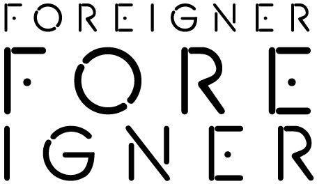 Foreigner Band Logo - Foreigner [rock band] logo font | Typophile