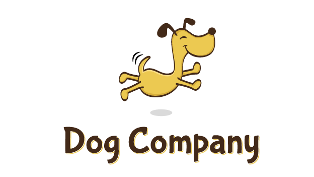 Dog Company Logo - Happy Dog Logo Exclusive Logo Design By CrossTheLime