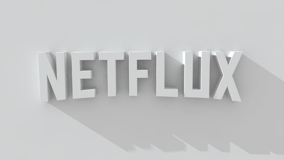 White Netflix Logo - Long Shadow Example Style Intro
