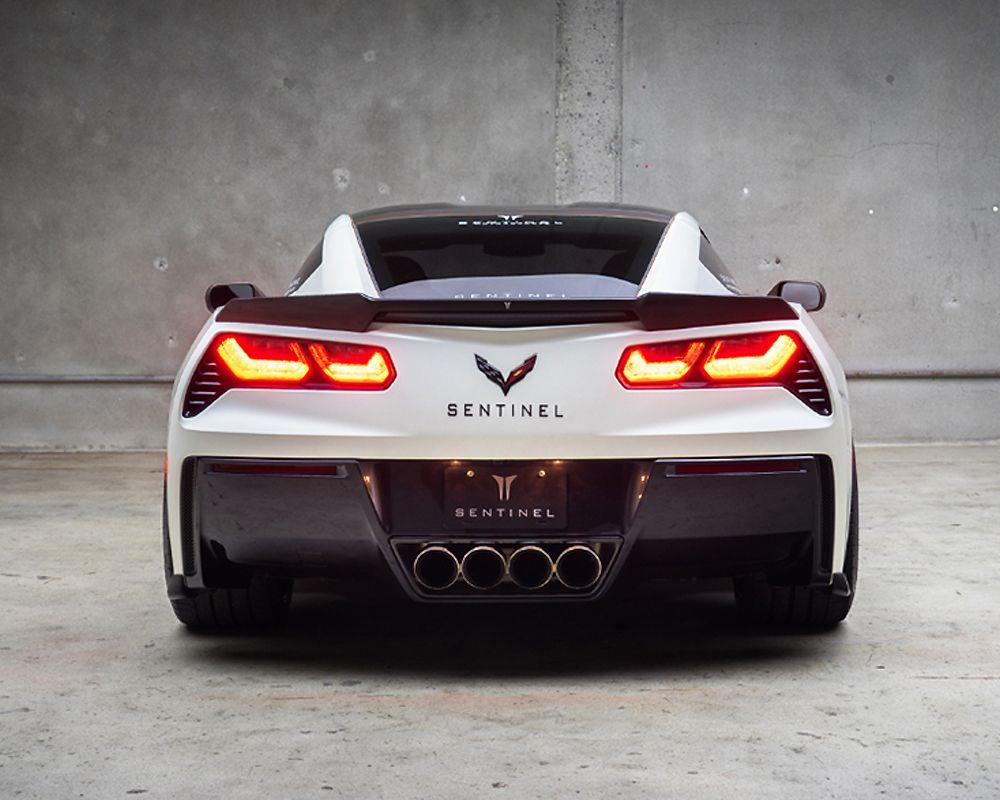 Black Corvette Stingray Logo - Sentinel Motorsports Matte Black Rear Bumper Sentinel Emblem ...