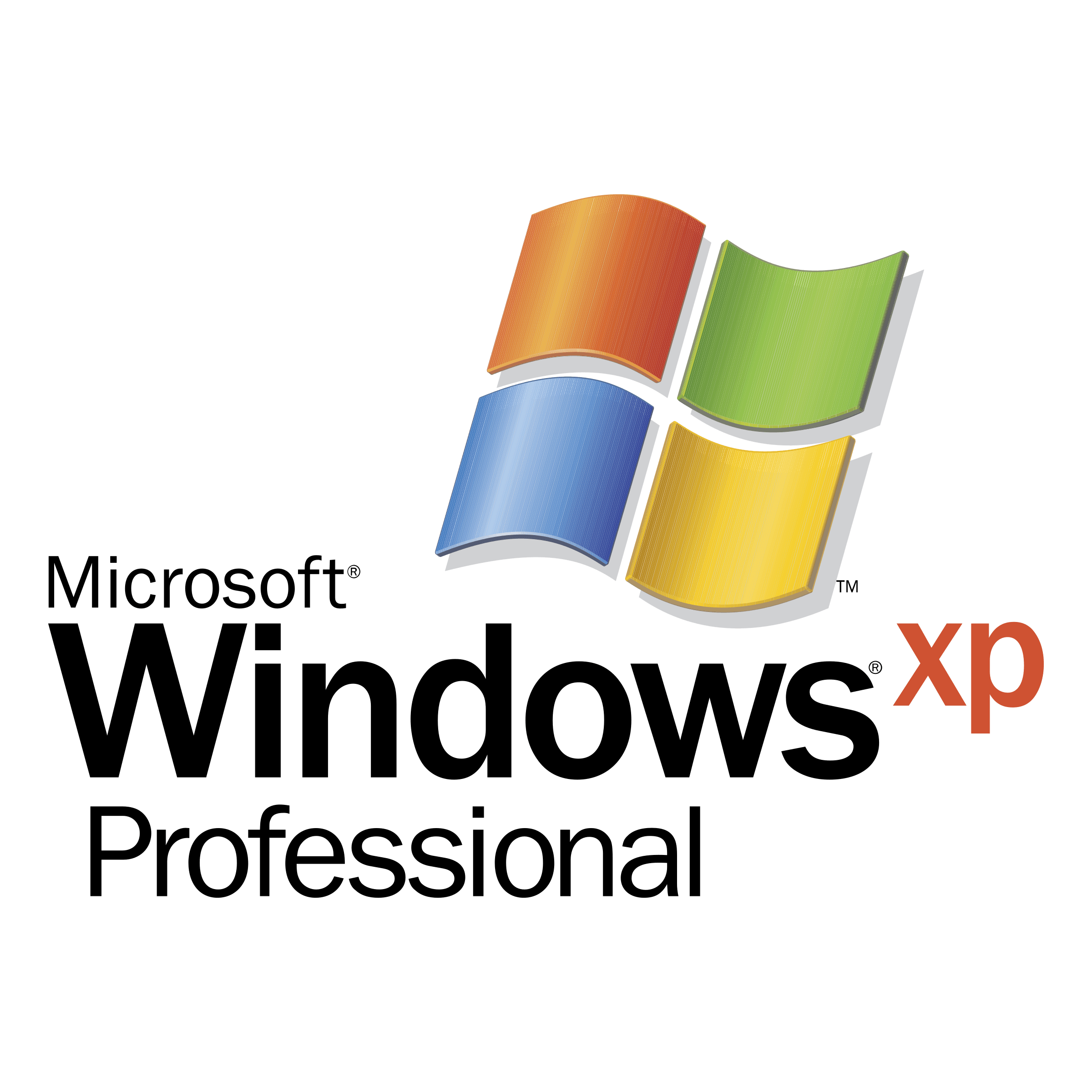 Windows 1 Logo - Microsoft Windows XP Professional Logo PNG Transparent & SVG Vector