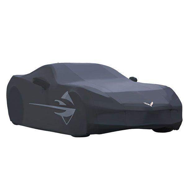 Black Corvette Stingray Logo - Corvette Car Cover, Outdoor, Stingray Logo, Black