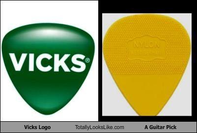 Vicks Logo - Vicks Logo Totally Looks Like A Guitar Pick
