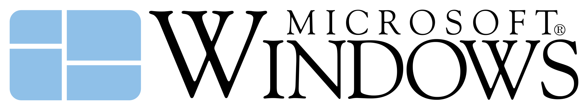 Windows 1 Logo - File:Microsoft Windows 1 0.svg - Wikimedia Commons