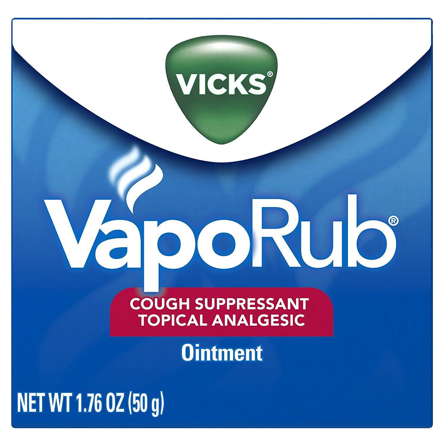 Vicks Logo - Vicks VapoRub Soothing Chest Rub Cough Suppressant,1.76 Oz, Powerful ...