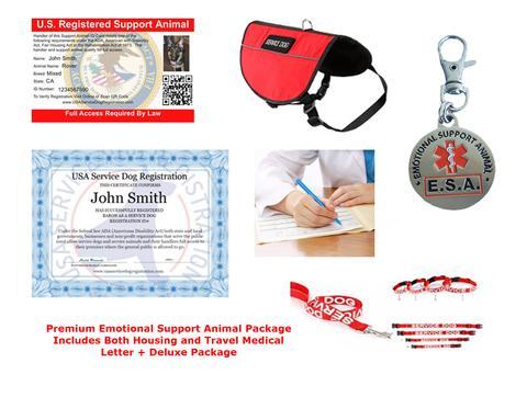 Medical Letter U Logo - Emotional Support Animal Premium Package Includes both Housing and ...