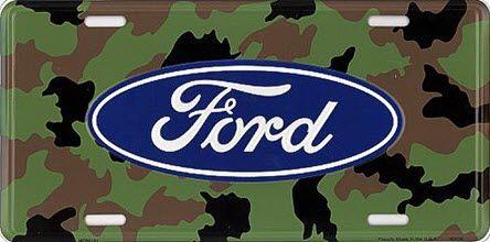 Cartoon Ford Logo - Ford Logo Camouflage - Dixie Souvenirs