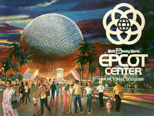 Vintage Walt Disney World Logo - A Look Back. . .EPCOT CENTER – A Pictorial Souvenir | Disneyopolis
