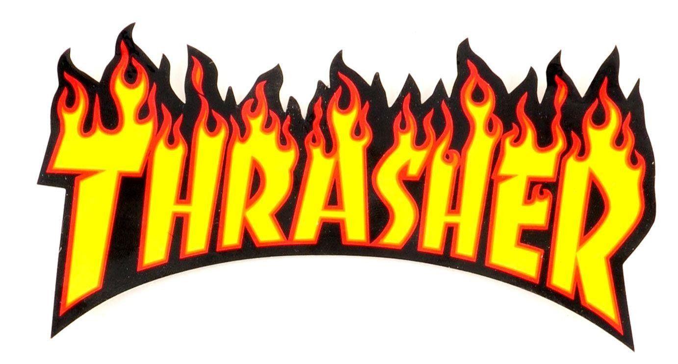 The Flame Logo - Thrasher Flame Logo Sticker 6