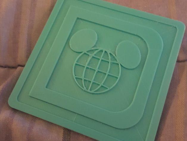 Vintage Walt Disney World Logo - Vintage Walt Disney World Logo Coasters and Holder by robman2122 ...