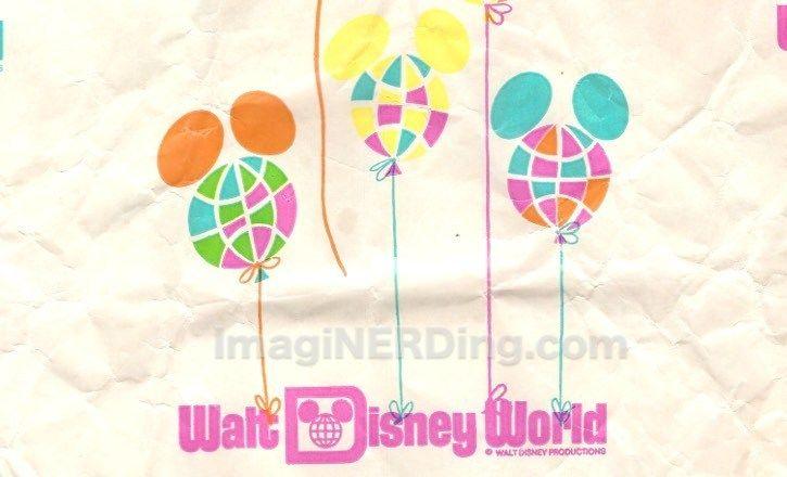 Vintage Walt Disney World Logo - Vintage Walt Disney World Shopping Bag - ImagiNERDing