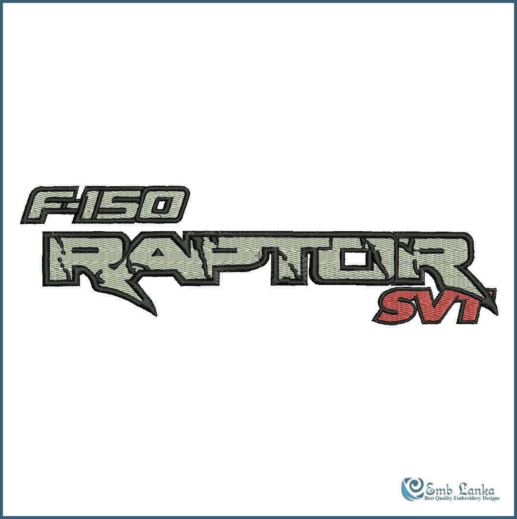 Cartoon Ford Logo - Ford Raptor Logo Embroidery Design