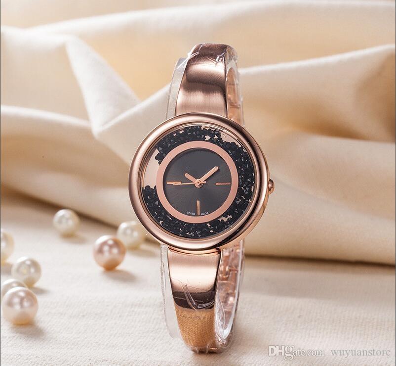 Famous Rose Logo - Famous LOGO 2019 Women Watch Lady Watch Rose Gold Diamond Steel