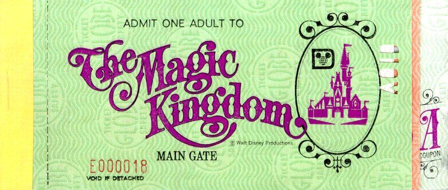 vintage walt disney world magic kingdom logo