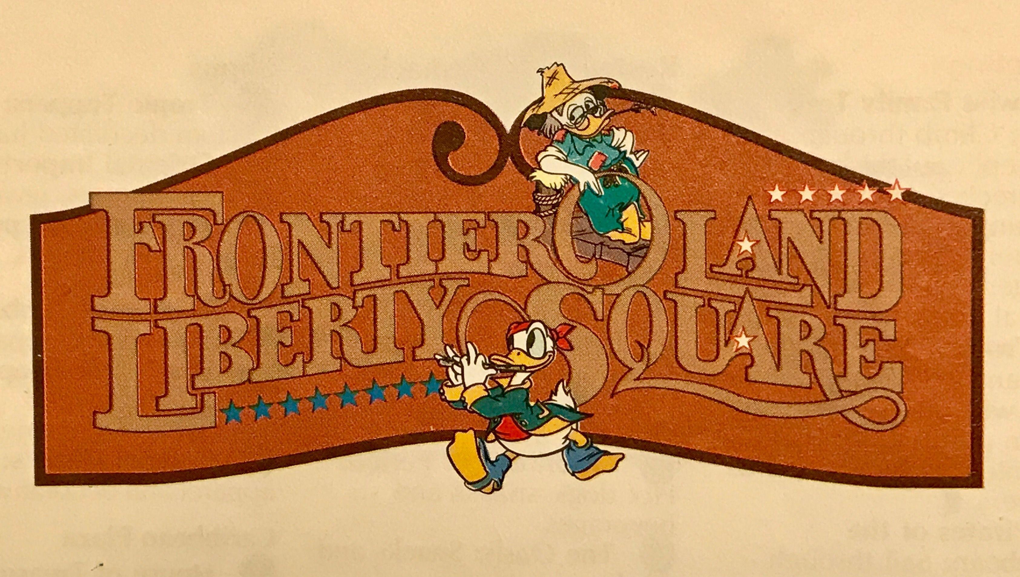 Vintage Walt Disney World Logo - Vintage Frontierland/Liberty Square logo. | Disney world | Magic ...