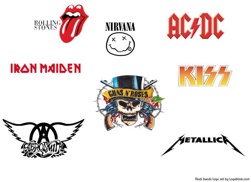 Best Ever Rock Band Logo - 8 Famous Rock Music Logos Explained - Logoblink.com