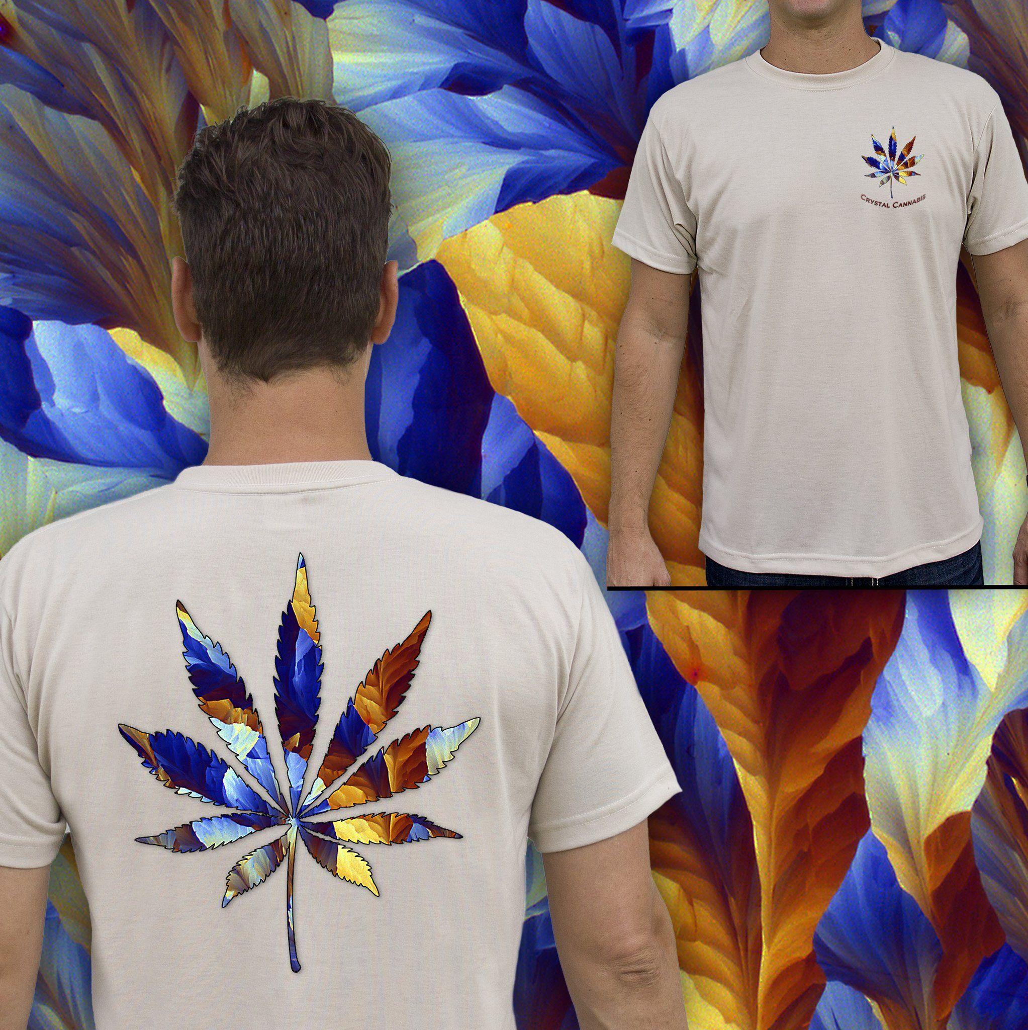 Sand Leaf Logo - Crystal Cannabis Logo Shirt - 