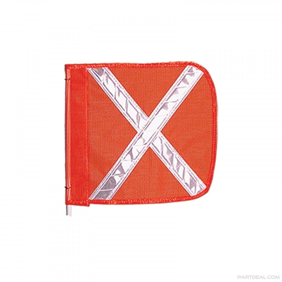 Red Rectangle with White X Logo - Checkers-Checkers Day Bright 16 in. x 16 in. Red Safety Replacement ...