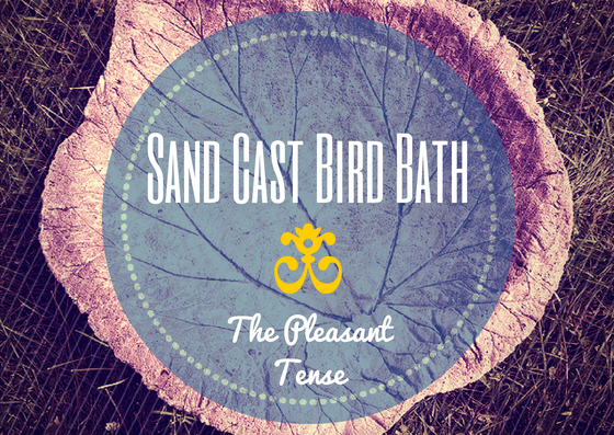 Sand Leaf Logo - Sand Cast Leaf Bird Bath. The Pleasant Tense