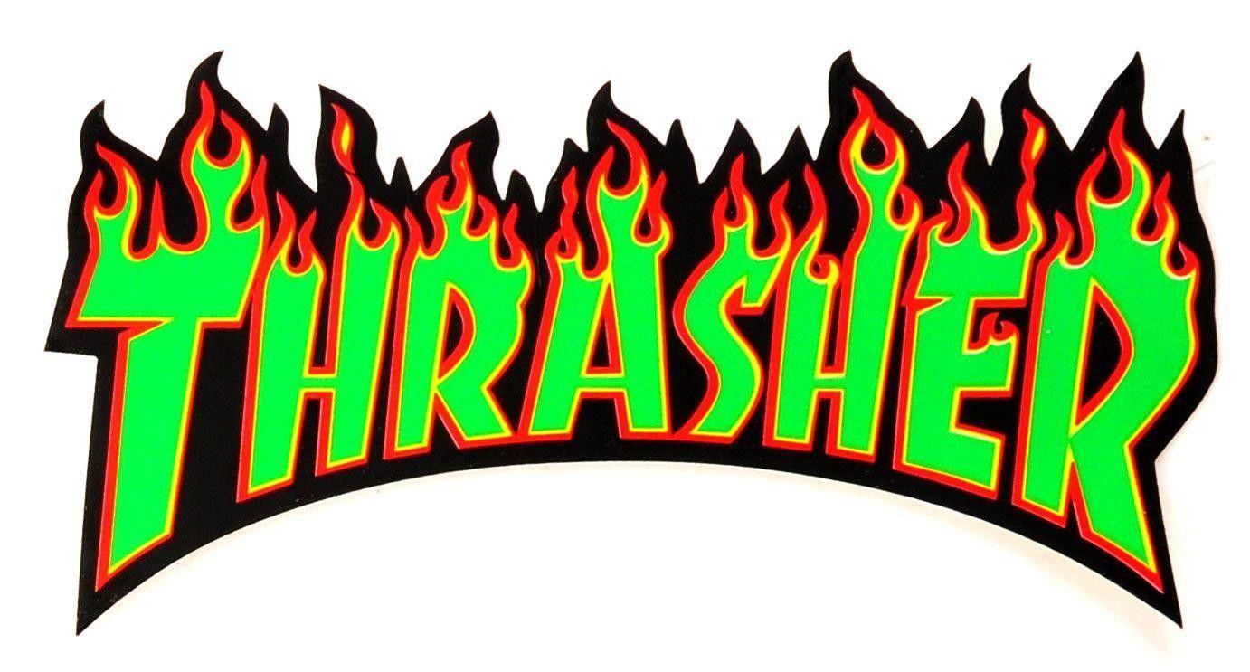 Thrasher Flame Logo - Thrasher Flame Logo Sticker 6
