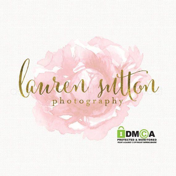 Floral Pink and Gold Logo - Фатима Фатима (patulya16) on Pinterest