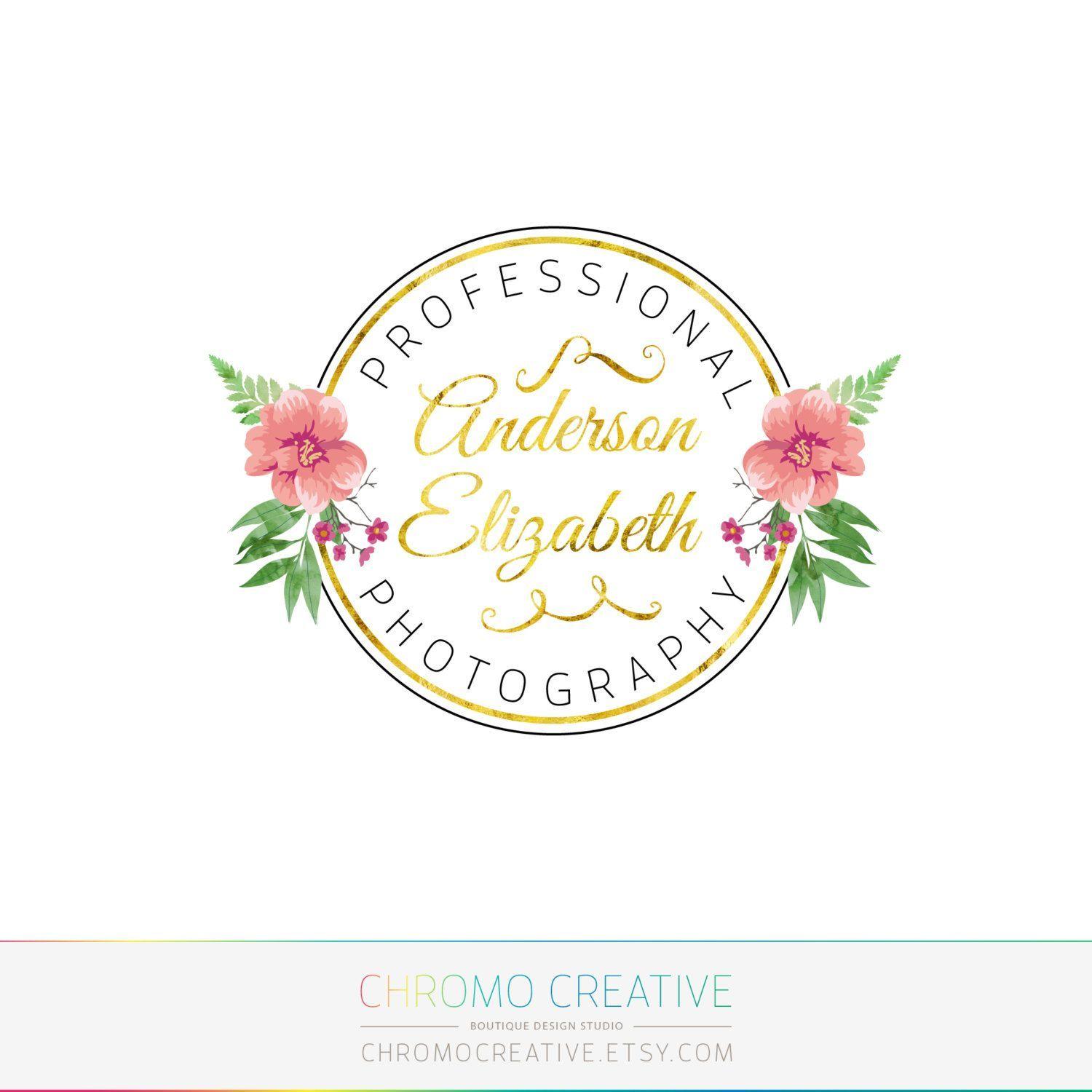 Floral Pink and Gold Logo - boutique logo - Google Search | Branding - Logo Ideas | Pinterest ...