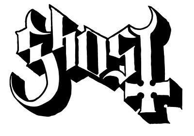 Classic Heavy Metal Band Logo - GHOST LOGO VINYL sticker decal logo 200mm w Heavy Metal Band Classic