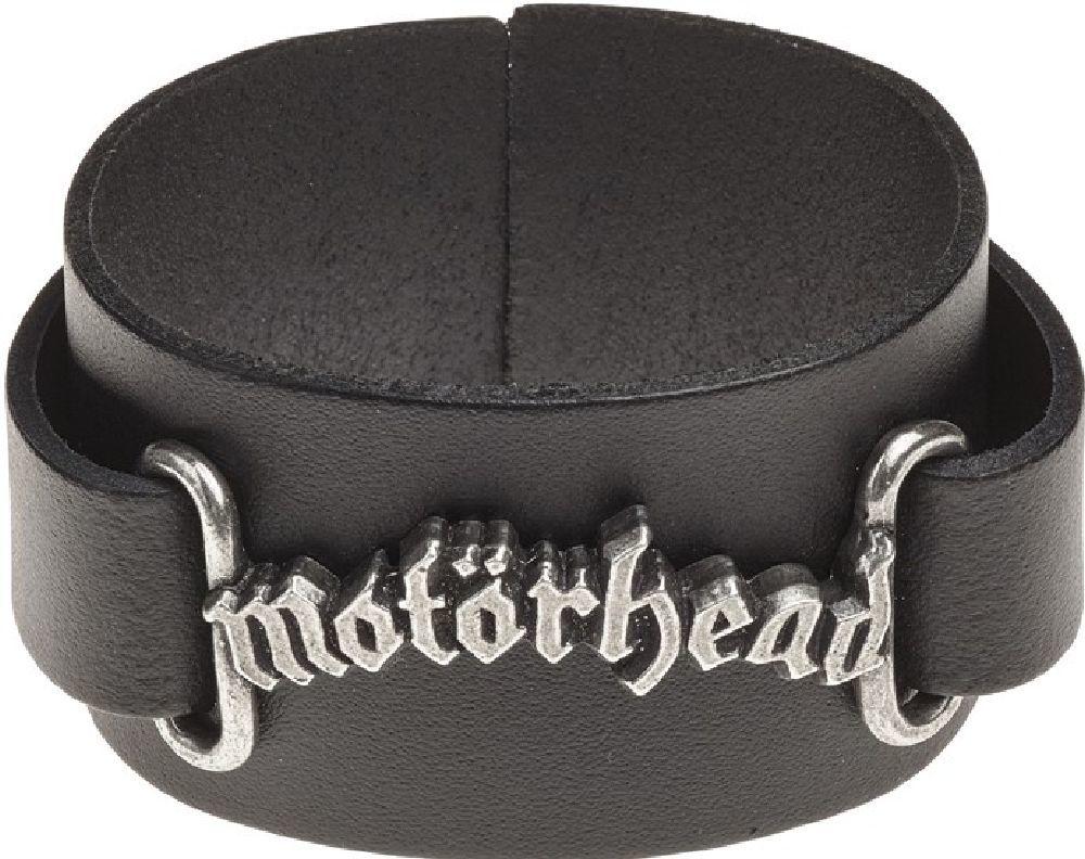 Classic Heavy Metal Band Logo - Motorhead Bracelet - Motorhead Logo. Leather Cuff Wriststrap ...