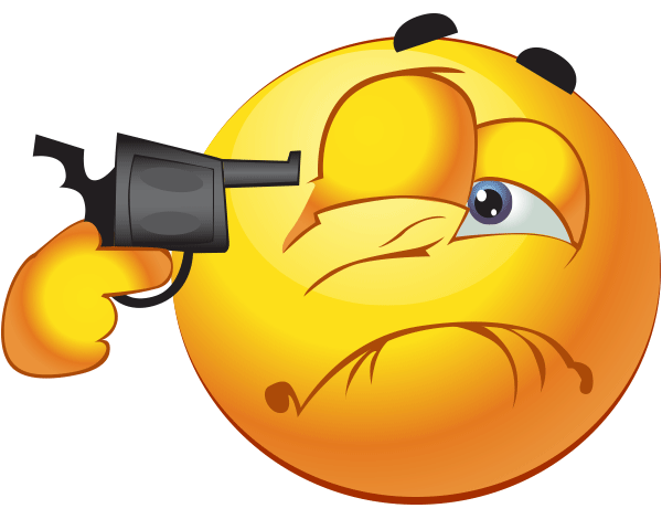 Shoot Emoji Logo - Shoot Your Eye Out. Funny smileys. Grappige borden