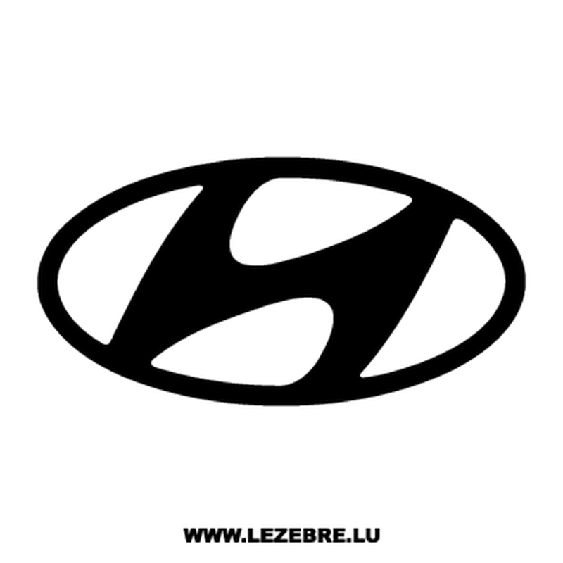 Hyundai Logo - Hyundai Logo Decal 2