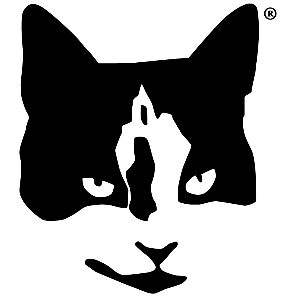 Black Cat Head Logo LogoDix