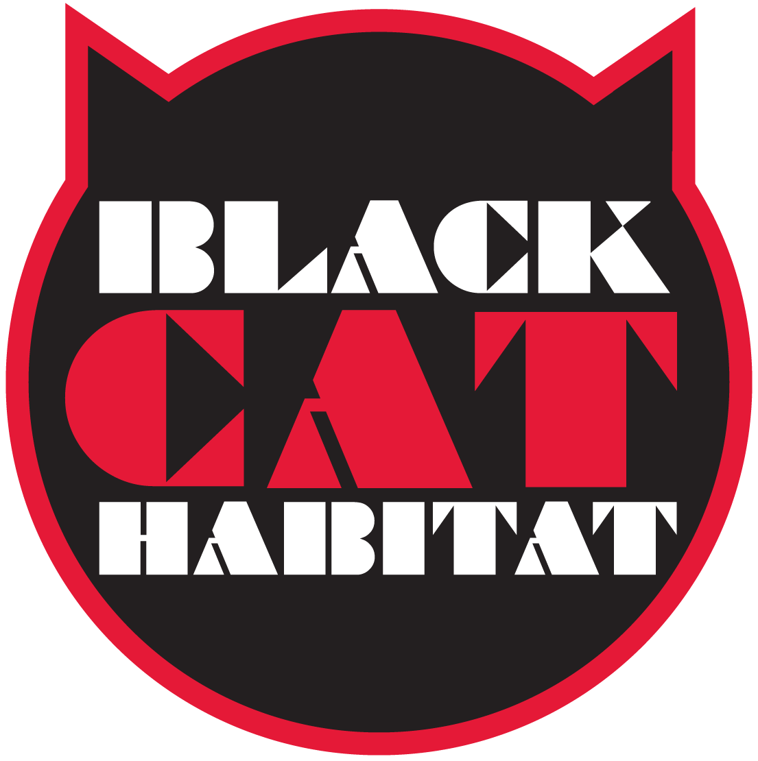 Black Cat Head Logo - Black Cat Habitat | Soulful, Shamelessly Melodic Indie Pop-Rock