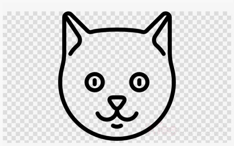 Black Cat Head Logo - Cat Head Png Clipart Cat Kitten - White Icon Github Logo - Free ...