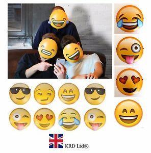 Shoot Emoji Logo - EMOJI MASKS Adults Kids Smiley Face Icon Mask Fun Photo Shoot Booth